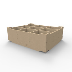 Caja organizadora con divisiones