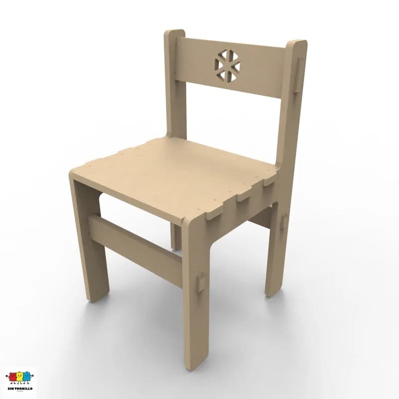 Silla para niños Tokio - Mobiliario Montessori Sintornillo Chile
