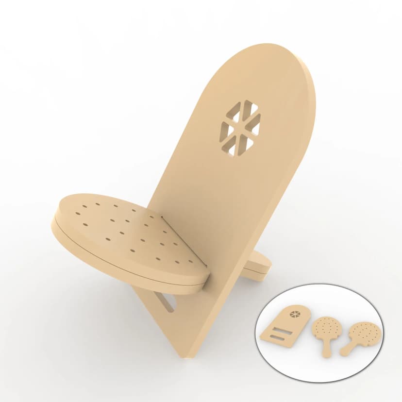Silla Paletas de Playa - Mobiliario Montessori Sintornillo Chile