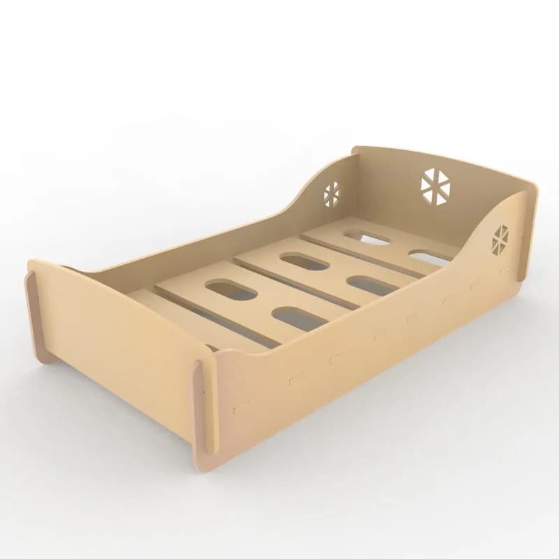 Cama de transicion Montessori LUX - Mobiliario Montessori Sintornillo Chile