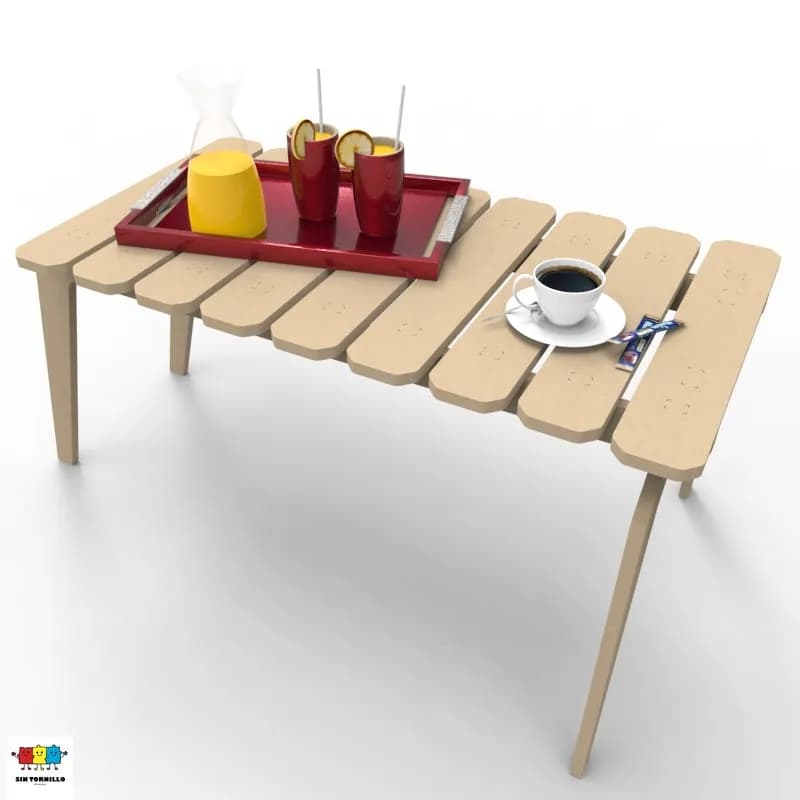 Mesa Lounge Infantil Montessori - Mobiliario Montessori Sintornillo Chile