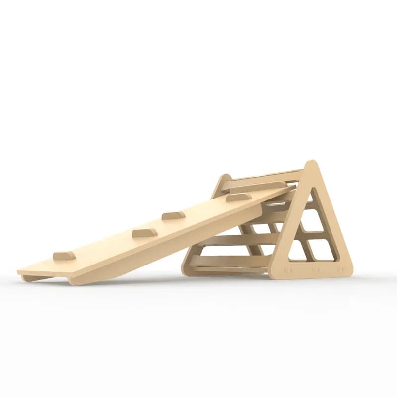 Triangulo Pikler Montessori + Rampa 2 en 1 - Mobiliario Montessori Sintornillo Chile